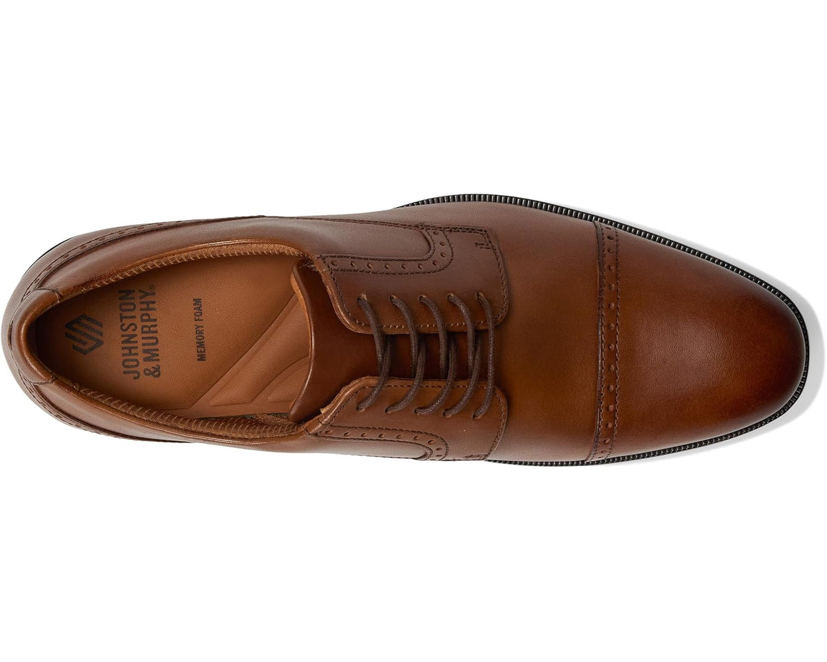 Men's Johnston & Murphy Reeve Cap Toe Brown - Eurostride