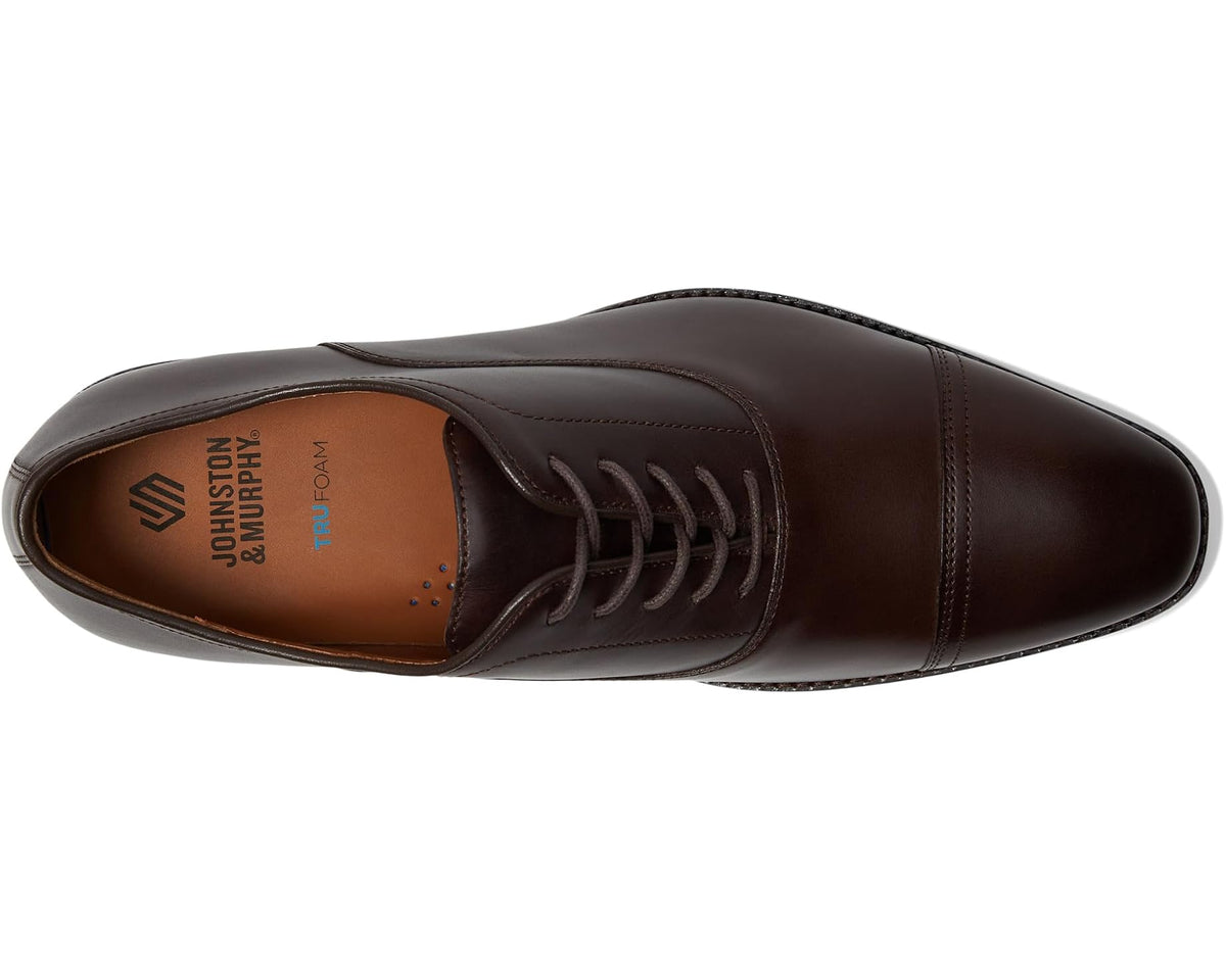 Men's Johnston & Murphy Sullivan Cap Toe Espresso Italian Calfskin - Eurostride