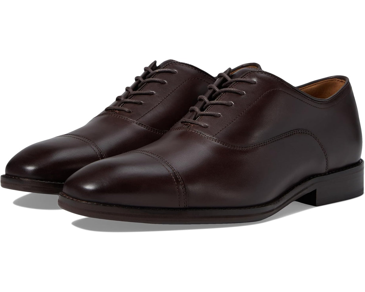 Men's Johnston & Murphy Sullivan Cap Toe Espresso Italian Calfskin - Eurostride