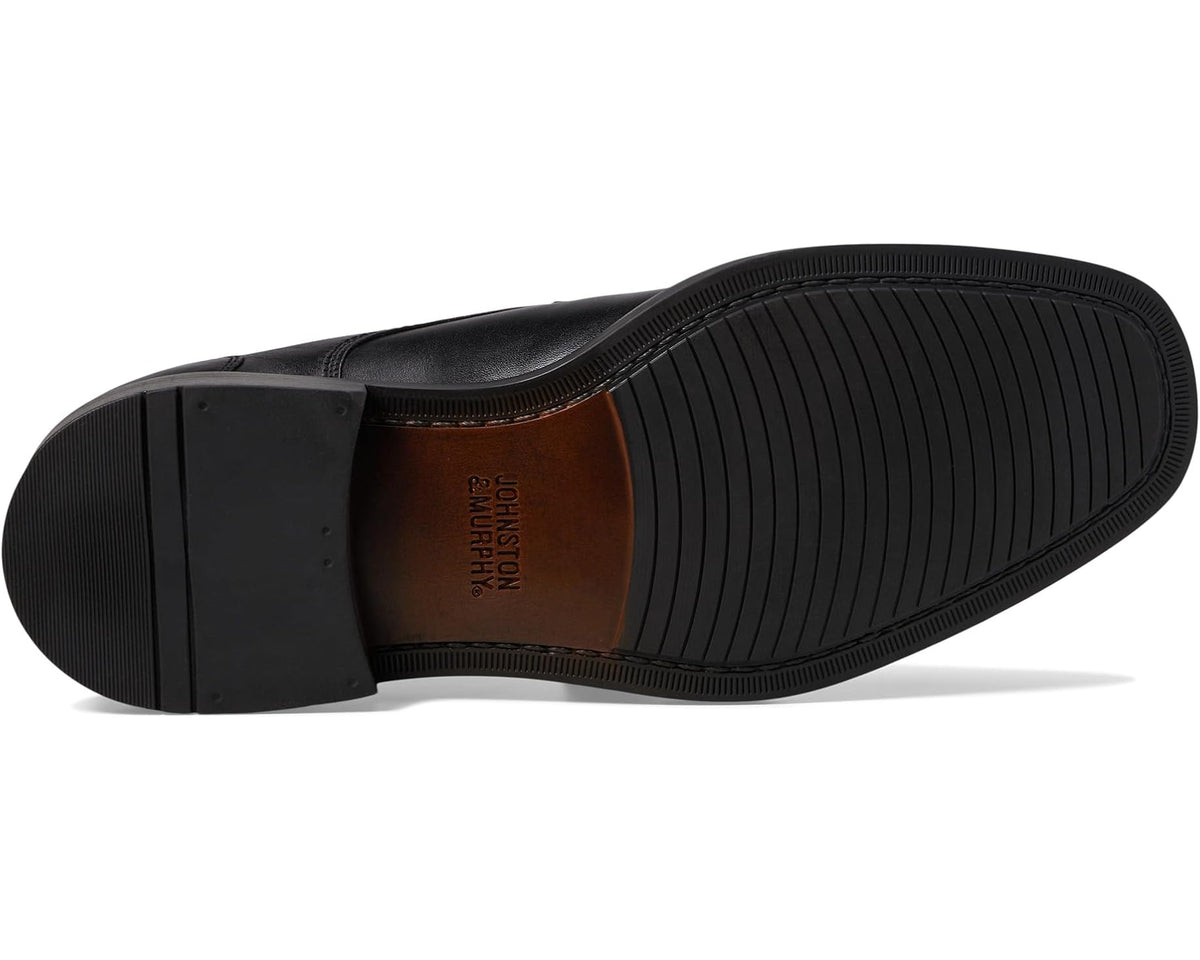 Men's Johnston & Murphy Tabor Runoff Lace-Up Black Calfskin - Eurostride