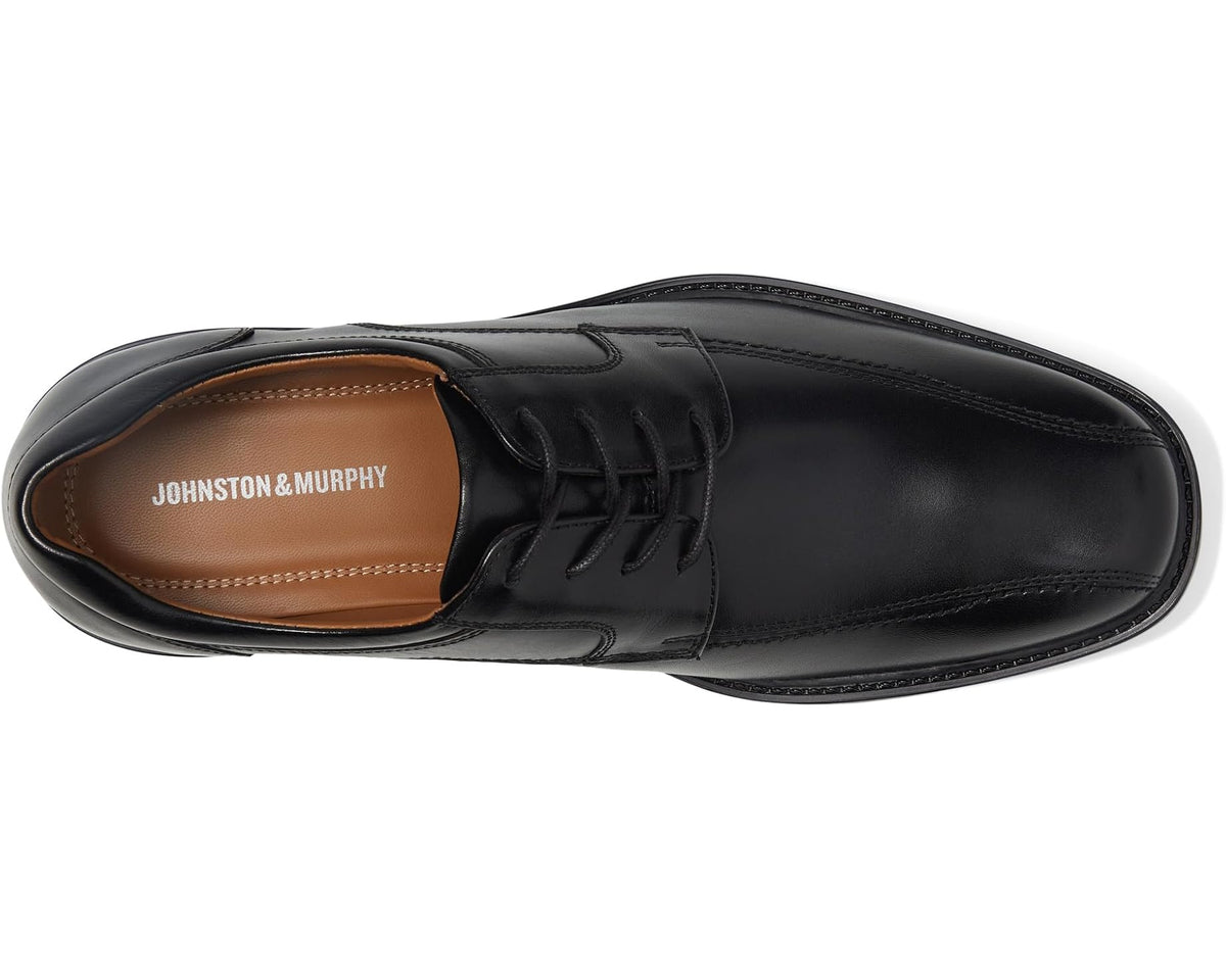 Men's Johnston & Murphy Tabor Runoff Lace-Up Black Calfskin - Eurostride
