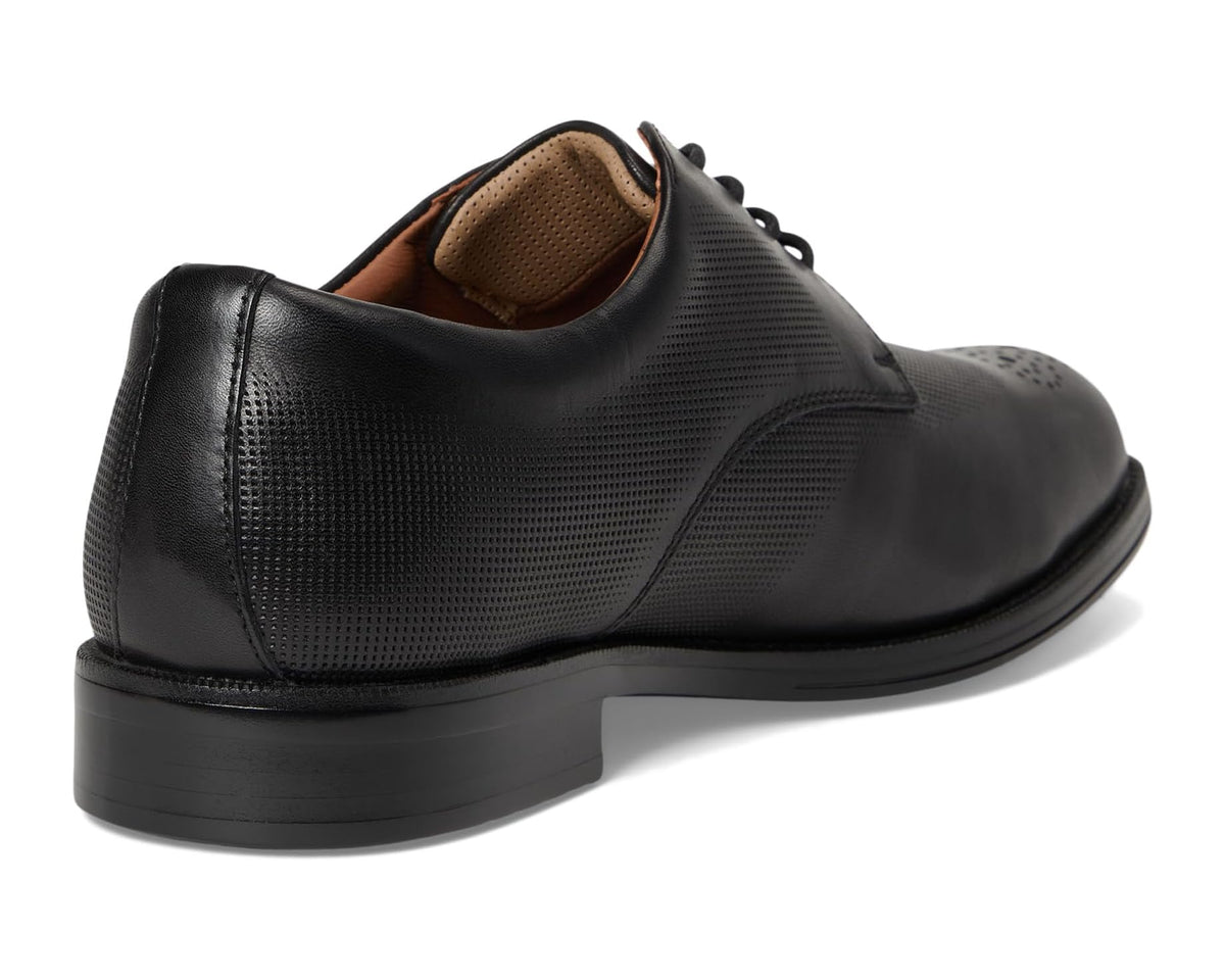 Men's Johnston & Murphy Xc Copley Wingtip Black Waterproof Embossed Full Grain - Eurostride