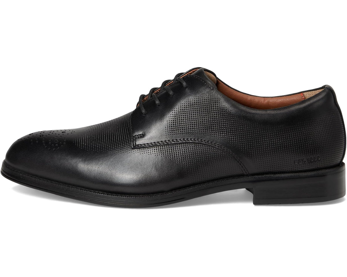 Men's Johnston & Murphy Xc Copley Wingtip Black Waterproof Embossed Full Grain - Eurostride