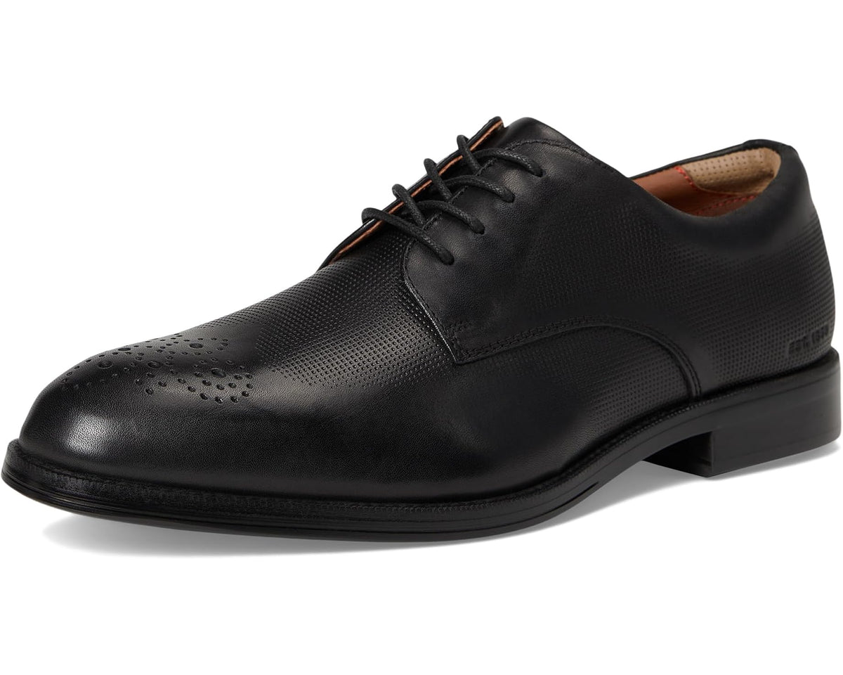 Men's Johnston & Murphy Xc Copley Wingtip Black Waterproof Embossed Full Grain - Eurostride