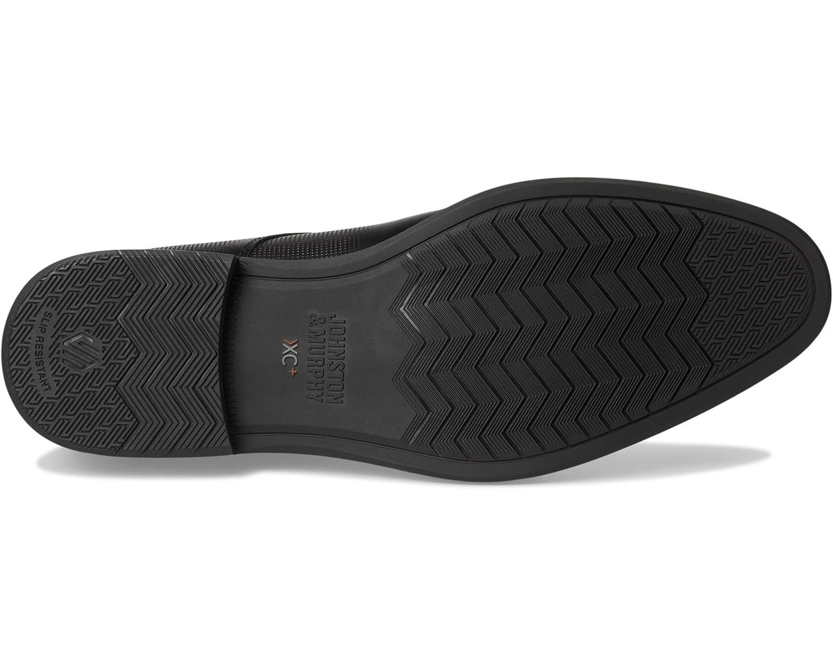 Men's Johnston & Murphy Xc Copley Wingtip Black Waterproof Embossed Full Grain - Eurostride