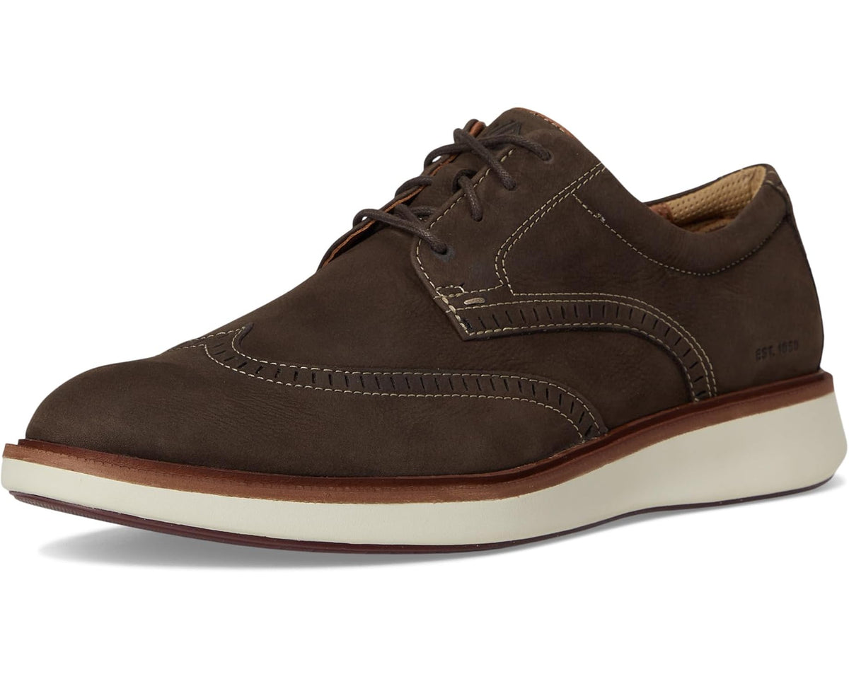 Men's Johnston & Murphy Xc Parker Wingtip Brown Waterproof Nubuck - Eurostride