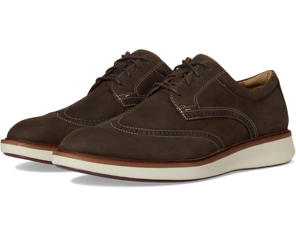 Men's Johnston & Murphy Xc Parker Wingtip Brown Waterproof Nubuck - Eurostride