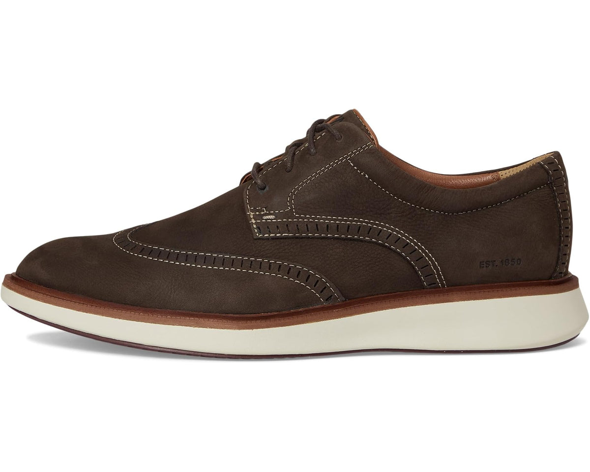 Men's Johnston & Murphy Xc Parker Wingtip Brown Waterproof Nubuck - Eurostride