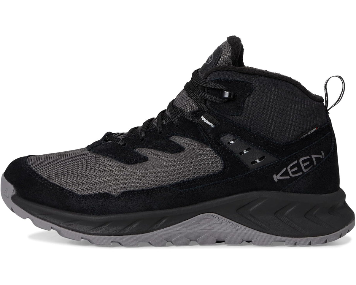 Men's KEEN Hightrail Polar Hiking Boots Black/Steel Grey - Eurostride