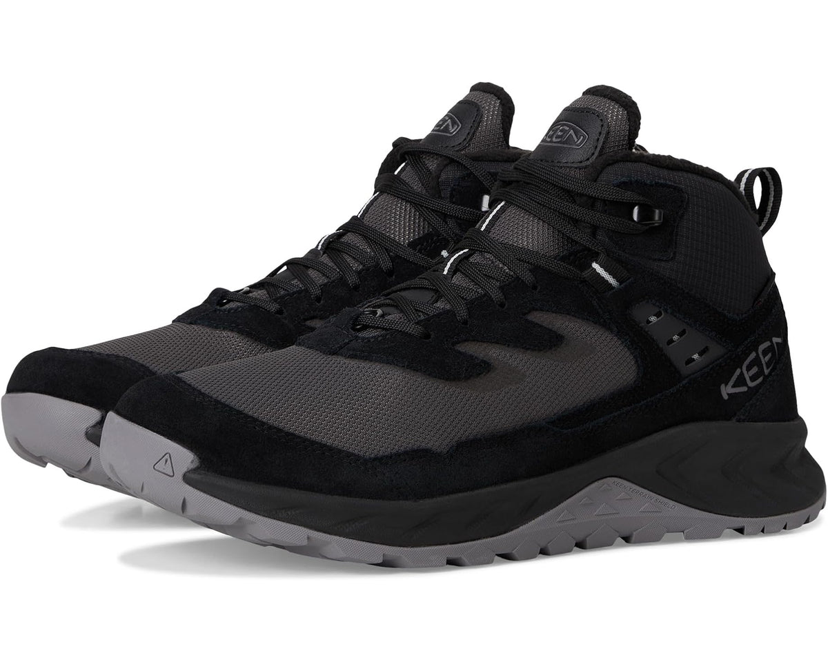 Men's KEEN Hightrail Polar Hiking Boots Black/Steel Grey - Eurostride