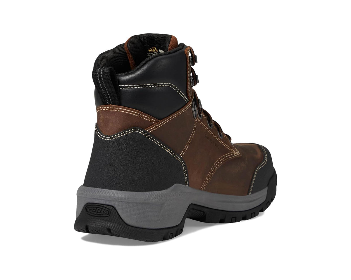 Men's KEEN Utility Evanston 6·Composite Toe Waterproof Internal Met Guard Bison/Black - Eurostride