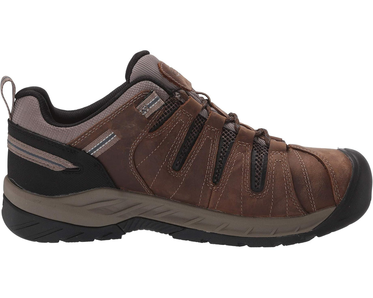 Men's KEEN Utility Flint II Waterproof (Steel Toe) Cascade Brown/Orion Blue - Eurostride