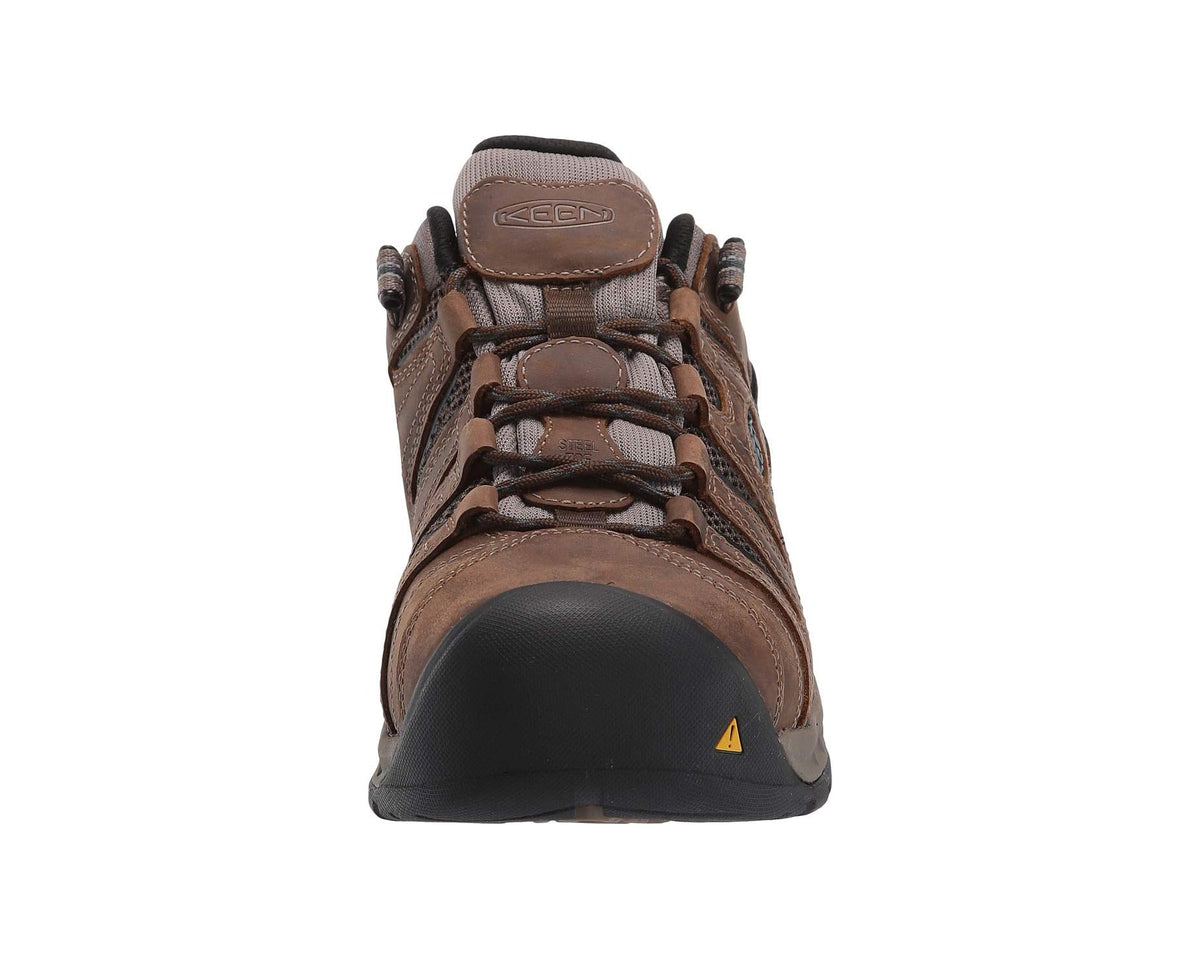 Men's KEEN Utility Flint II Waterproof (Steel Toe) Cascade Brown/Orion Blue - Eurostride