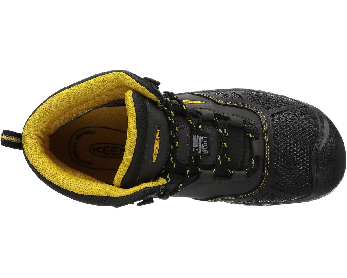 Men's KEEN Utility Logandale Waterproof Steel Toe Raven/Black - Eurostride