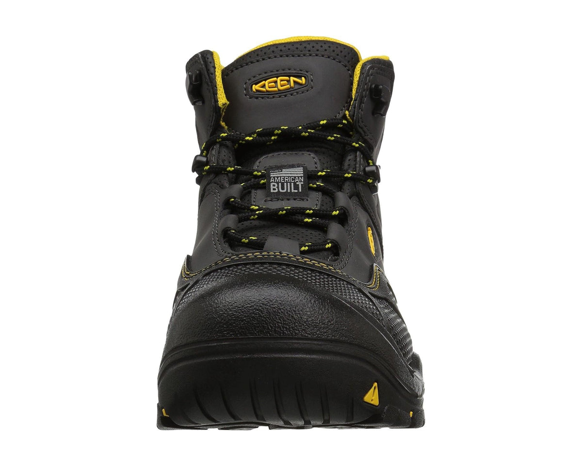 Men's KEEN Utility Logandale Waterproof Steel Toe Raven/Black - Eurostride