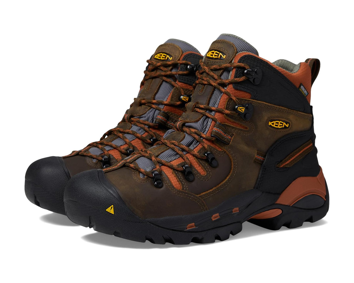 Men's KEEN Utility Pittsburgh Soft Toe Cascade Brown/Bombay Brown - Eurostride