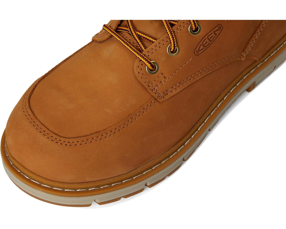 Men's KEEN Utility San Jose 6·Alloy Toe Waterproof 90 Degree Heel Bistre/Gum - Eurostride