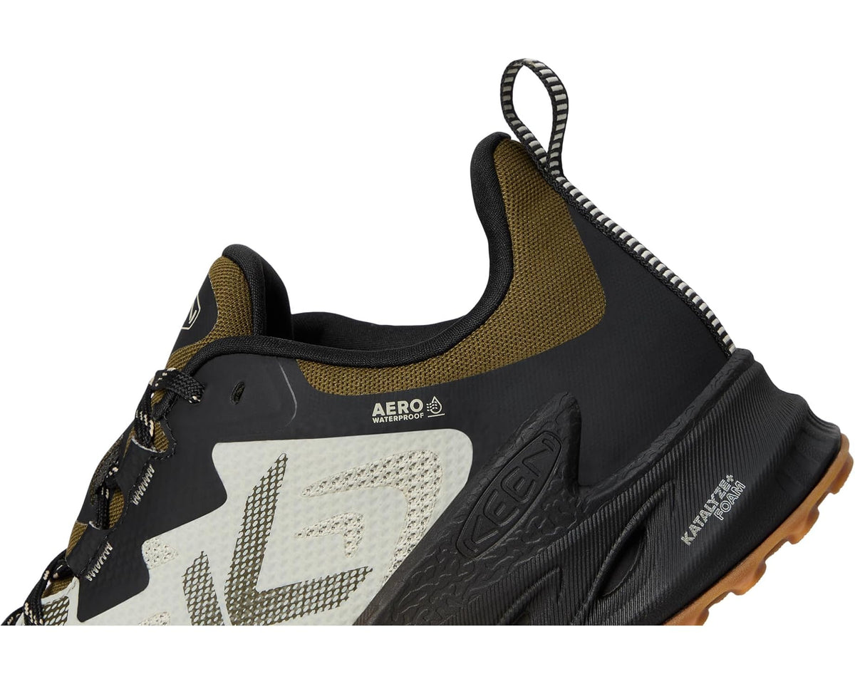 Men's KEEN Zionic NXT Waterproof Hiking Shoes Abbey Stone/Dark Olive - Eurostride