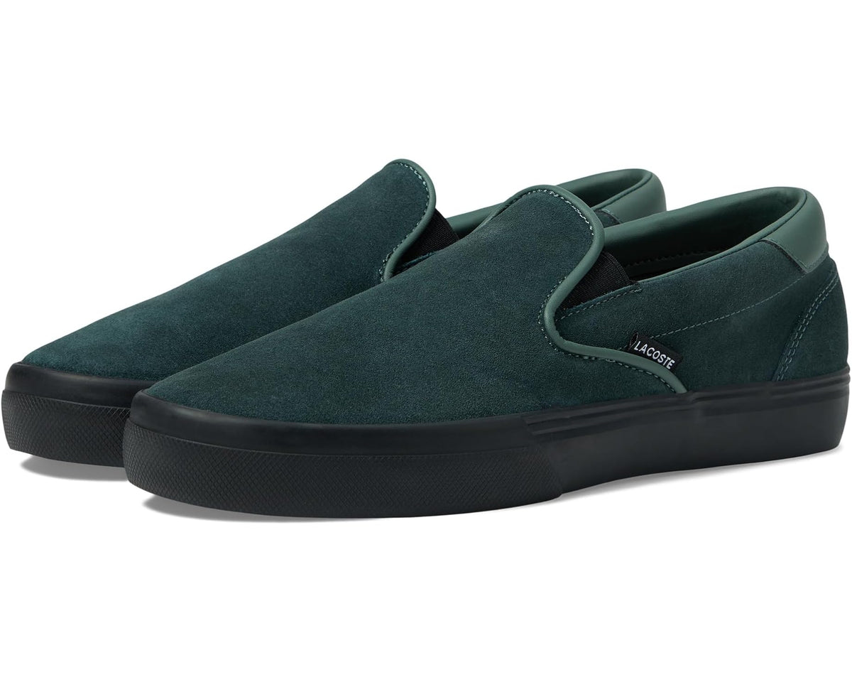 Men's Lacoste Jump Serve Slip-On Sneakers Dark Green/Black - Eurostride