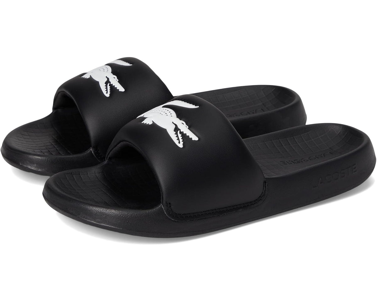 Men's Lacoste Serve Slide 1.0 Black/White Croc - Eurostride