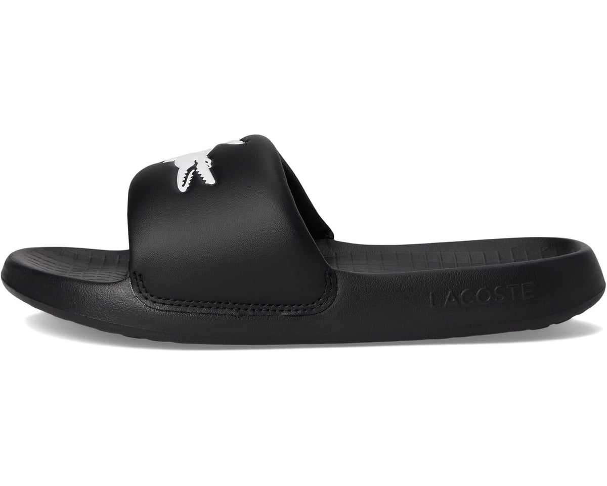 Men's Lacoste Serve Slide 1.0 Black/White Croc - Eurostride