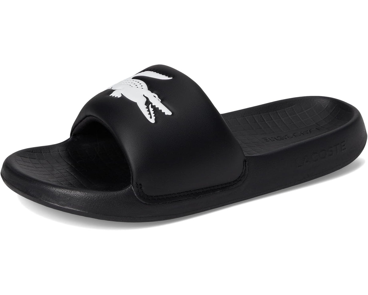 Men's Lacoste Serve Slide 1.0 Black/White Croc - Eurostride