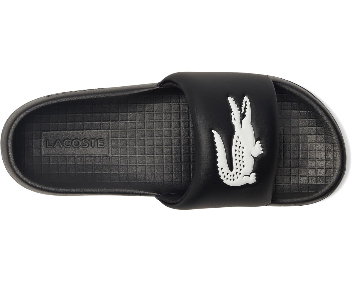 Men's Lacoste Serve Slide 1.0 Black/White Croc - Eurostride