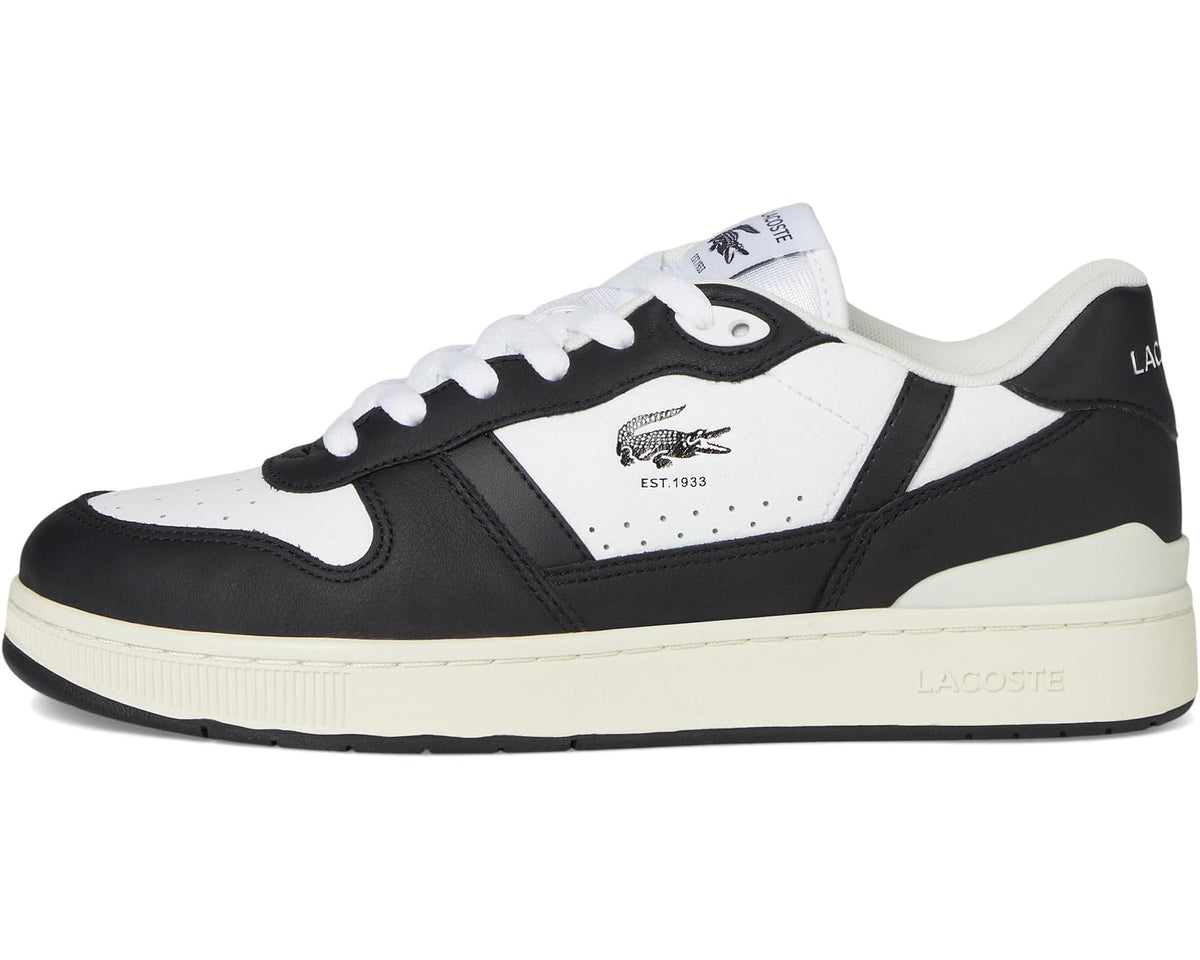 Men's Lacoste T-Clip Set Sneakers White/Black - Eurostride