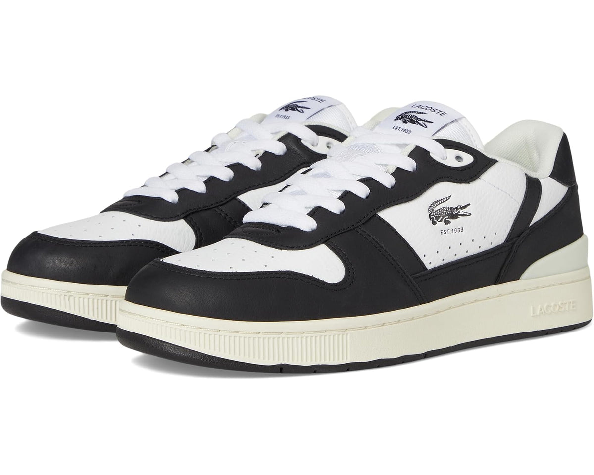 Men's Lacoste T-Clip Set Sneakers White/Black - Eurostride