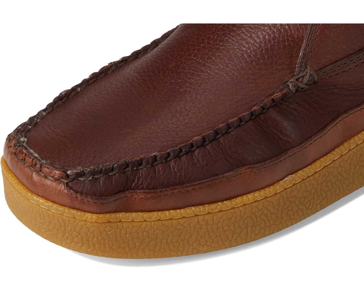 Men's L.L.Bean Lodge Moc Vibram Shearling Buckle Boots Mahogany - Eurostride
