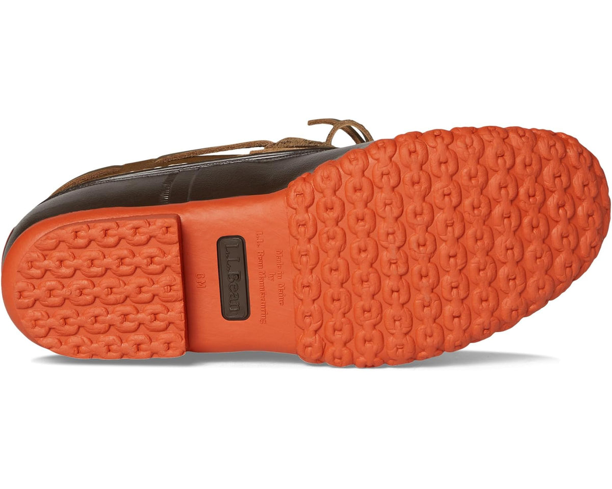 Men's L.L.Bean Rubber Moc Field Olive/Bean Boot Brown/Sail Orange - Eurostride