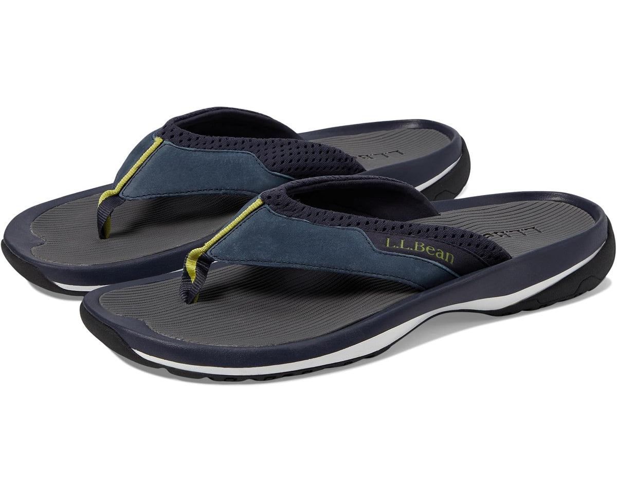 Men's L.L.Bean Swift River Flip-Flop Sandal Sport Carbon Navy - Eurostride