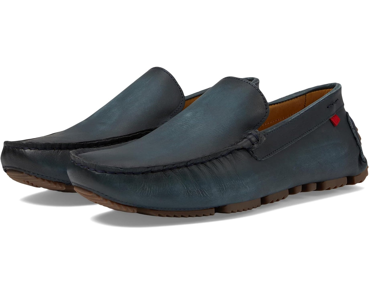 Men's Marc Joseph New York Ovington Navy Burnished Napa - Eurostride