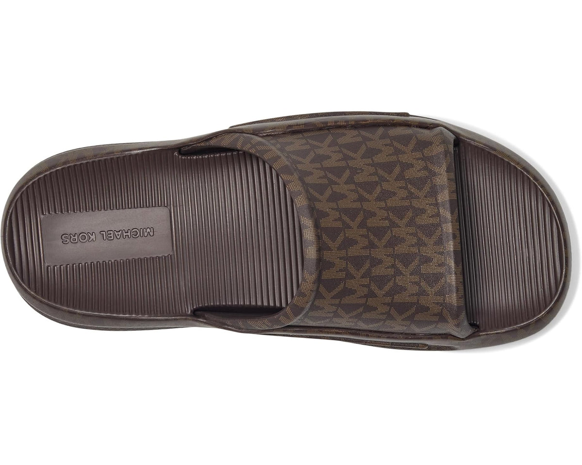 Men's Michael Kors Griffin Slide Brown Multi - Eurostride