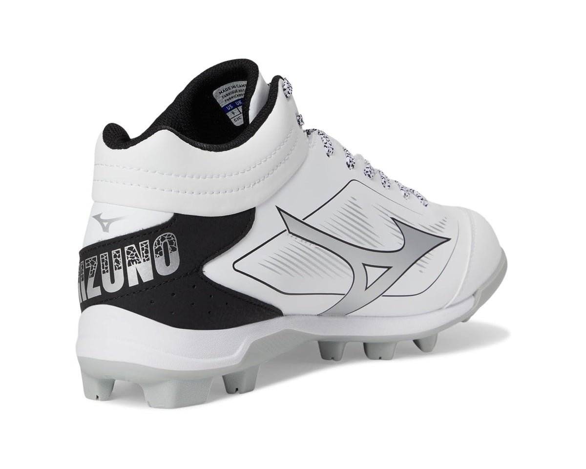 Men's Mizuno Cushionrevo Diamond Mid Tpu White/Black - Eurostride