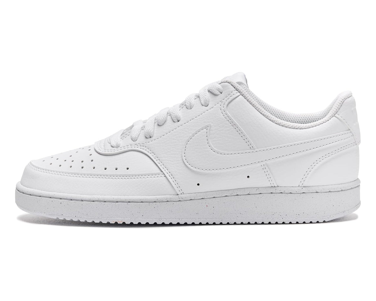 Men's Nike Court Vision Low Next Nature White/White/White - Eurostride