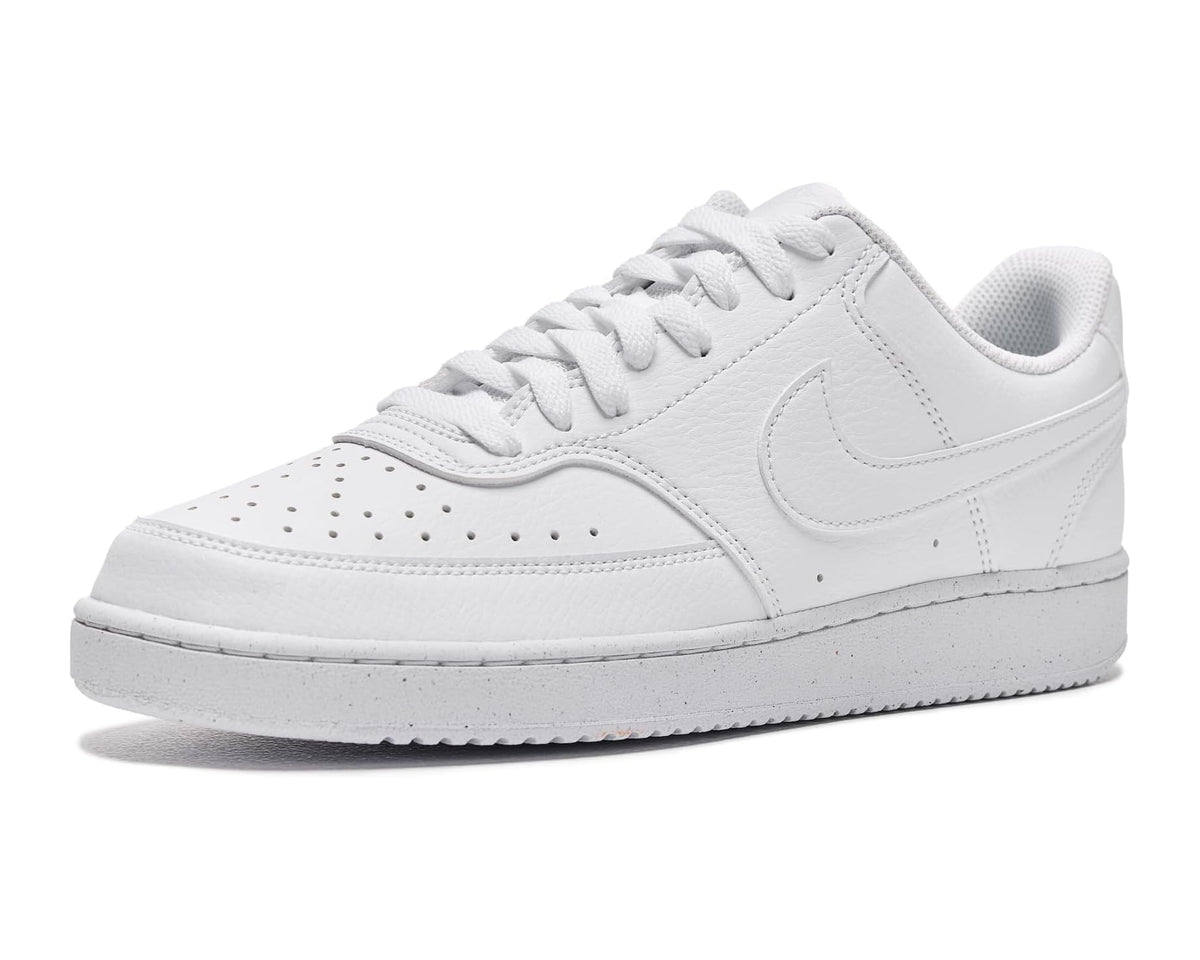 Men's Nike Court Vision Low Next Nature White/White/White - Eurostride