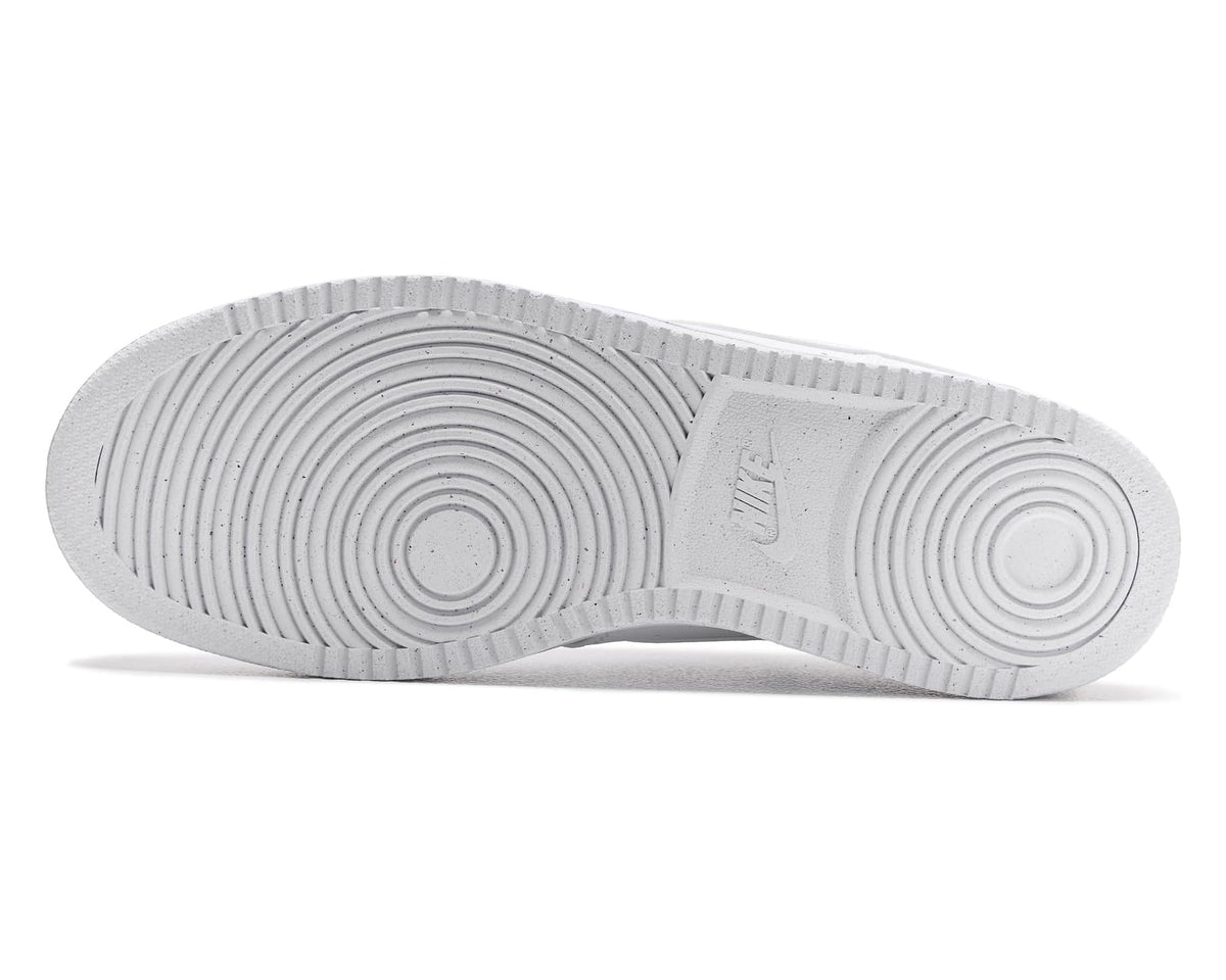 Men's Nike Court Vision Low Next Nature White/White/White - Eurostride