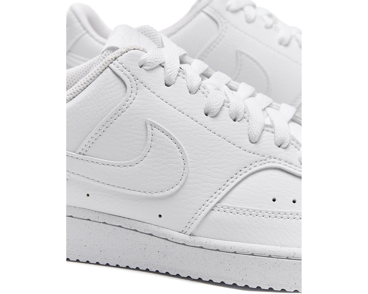 Men's Nike Court Vision Low Next Nature White/White/White - Eurostride