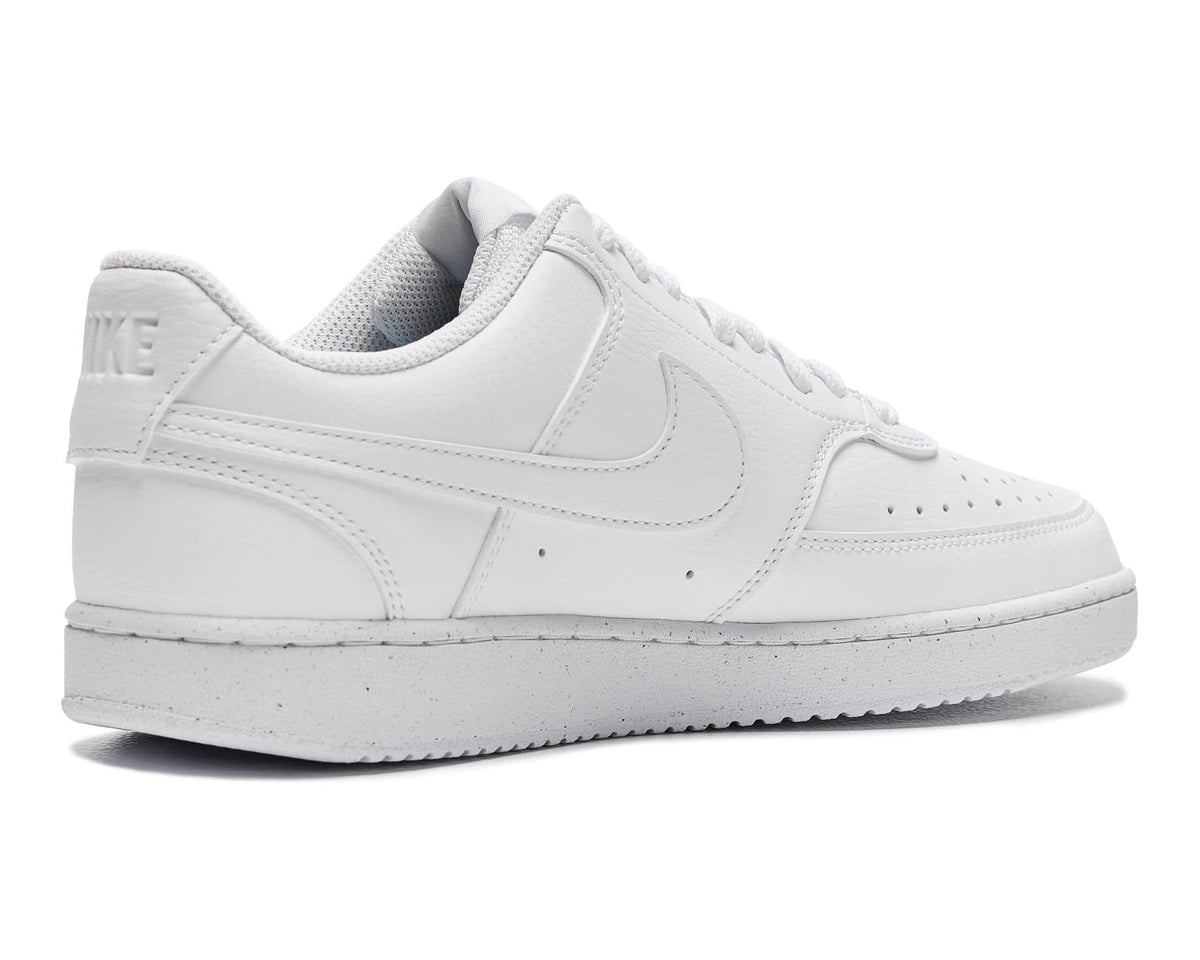 Men's Nike Court Vision Low Next Nature White/White/White - Eurostride