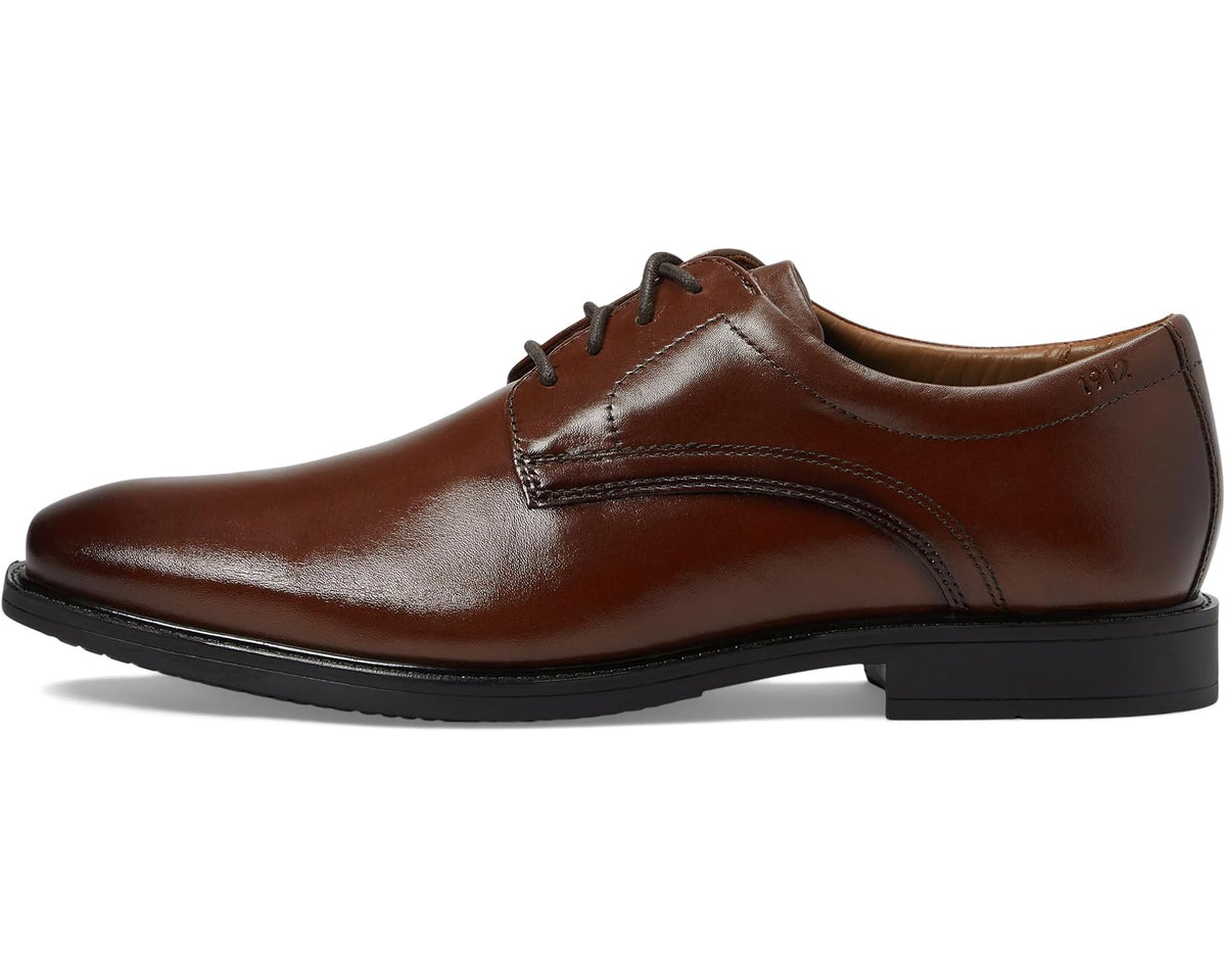 Men's Nunn Bush Baxter Plain Toe Oxford Cognac - Eurostride