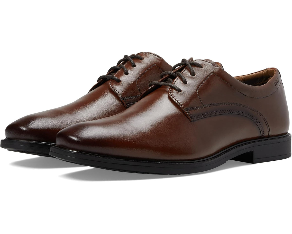 Men's Nunn Bush Baxter Plain Toe Oxford Cognac - Eurostride