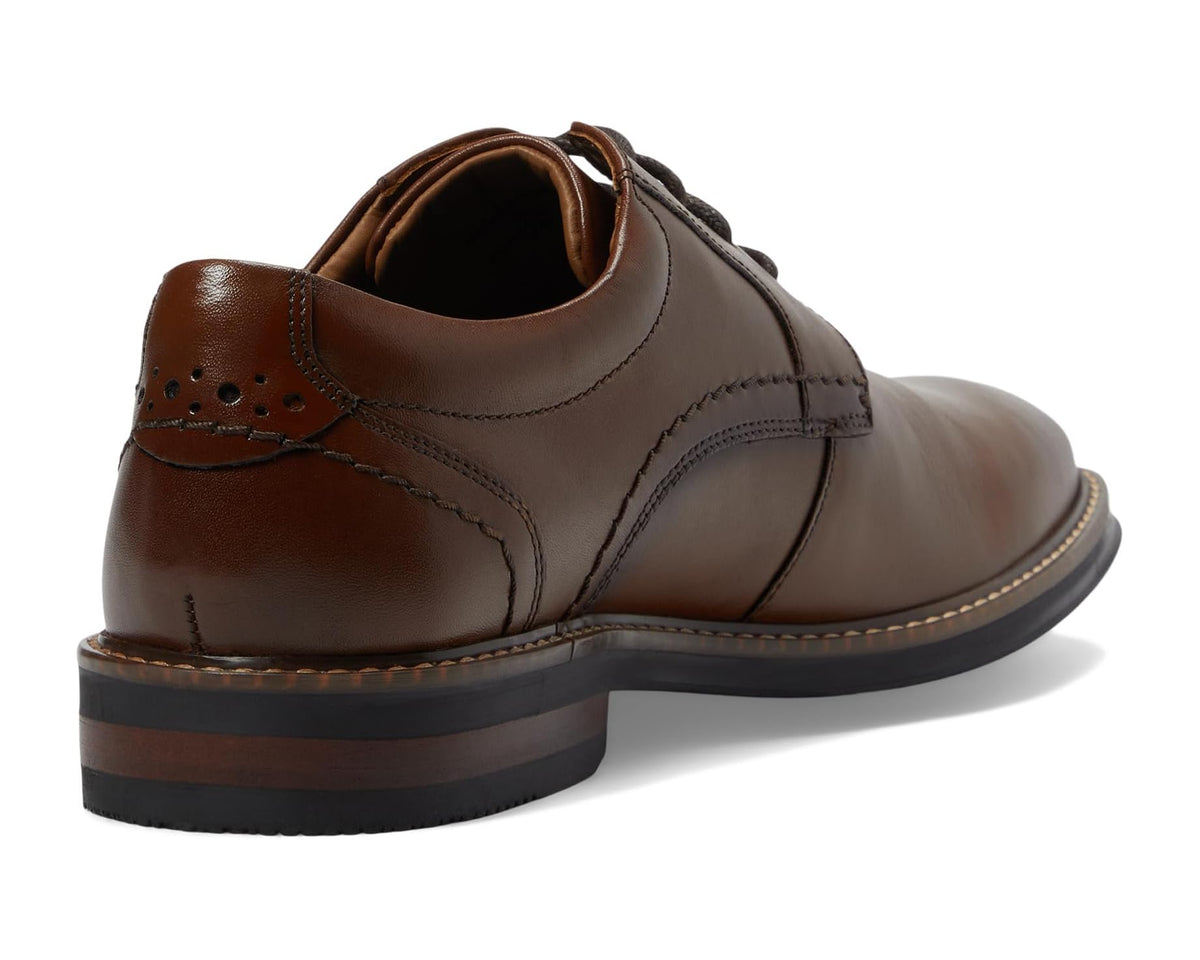 Men's Nunn Bush Calderone Plain Toe Oxford Cognac - Eurostride