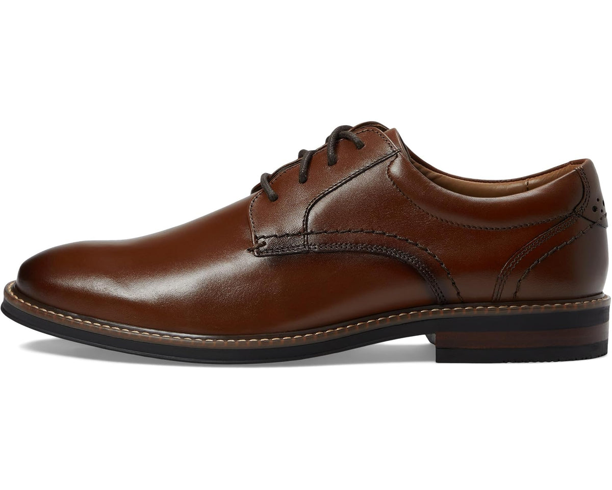 Men's Nunn Bush Calderone Plain Toe Oxford Cognac - Eurostride
