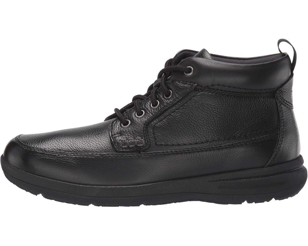 Men's Nunn Bush Cam Moc Toe Boot Black Tumbled - Eurostride