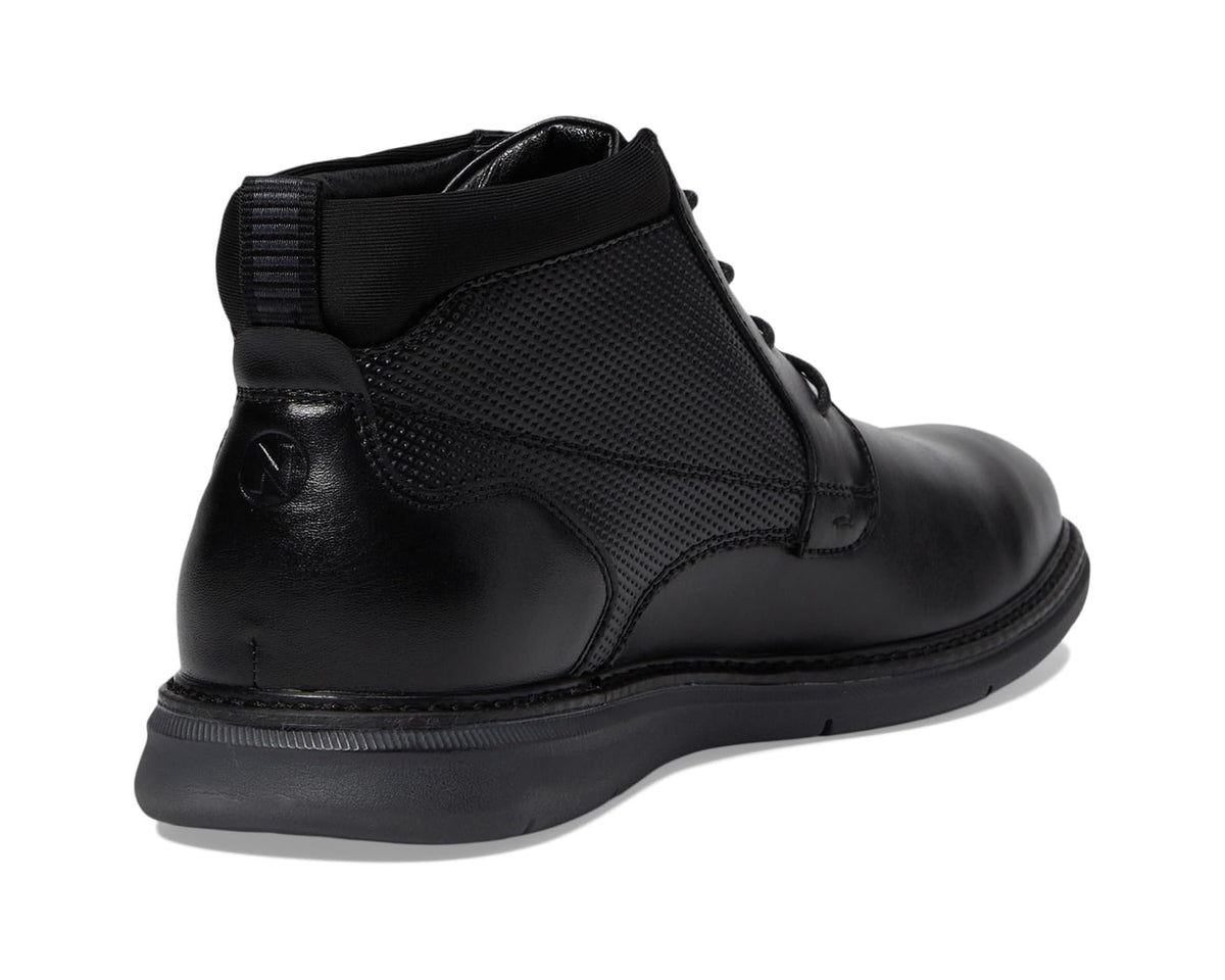 Men's Nunn Bush Chase Plain Toe Chukka Contemporary Fashion Boot Black - Eurostride