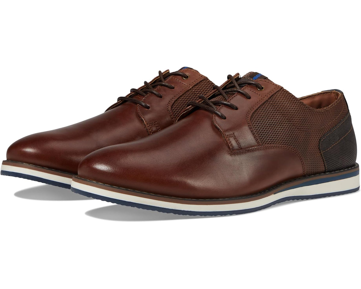 Men's Nunn Bush Circuit Plain Toe Oxford Brandy - Eurostride