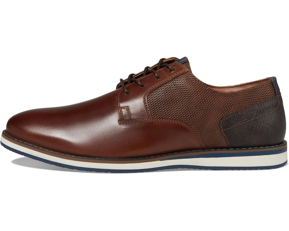 Men's Nunn Bush Circuit Plain Toe Oxford Brandy - Eurostride