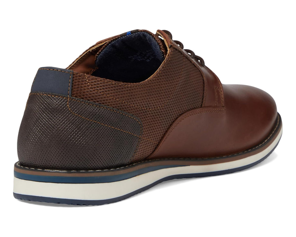 Men's Nunn Bush Circuit Plain Toe Oxford Brandy - Eurostride