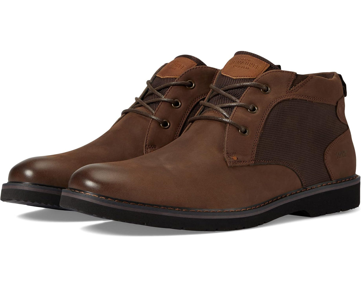 Men's Nunn Bush Denali Plain Toe Chukka Brown Crazy Horse - Eurostride